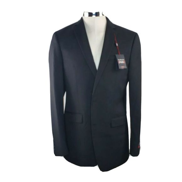 Van Heusen Men's 44Long Flex Taverly Suit Black - Picture 1 of 8